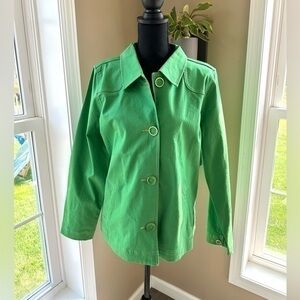 D & CO | Green Jean Jacket